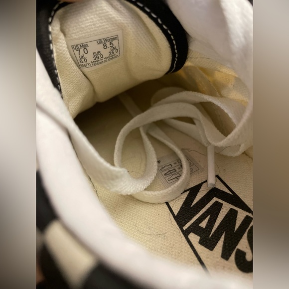 Vans Old Skool Trainers Primary Checkered Black/White Size 7 - Picture 16 of 16